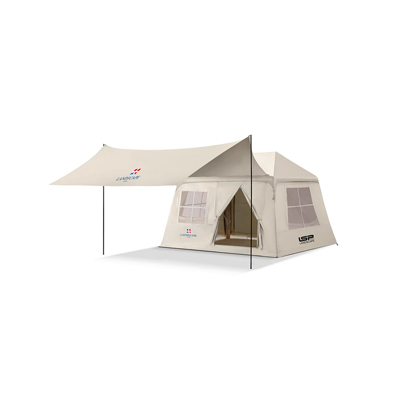 Opblaasbare tent met luifel