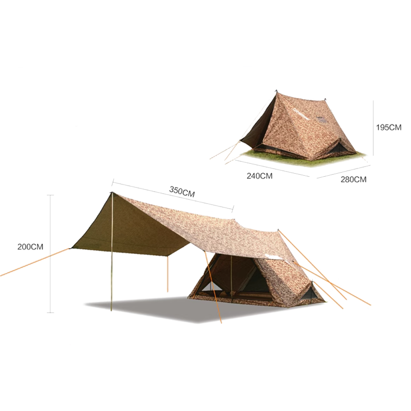 Camouflage camping camping -tent