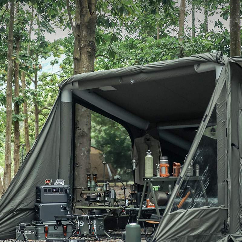 Opblaasbare tent kamperen Outdoor Militaire stijl