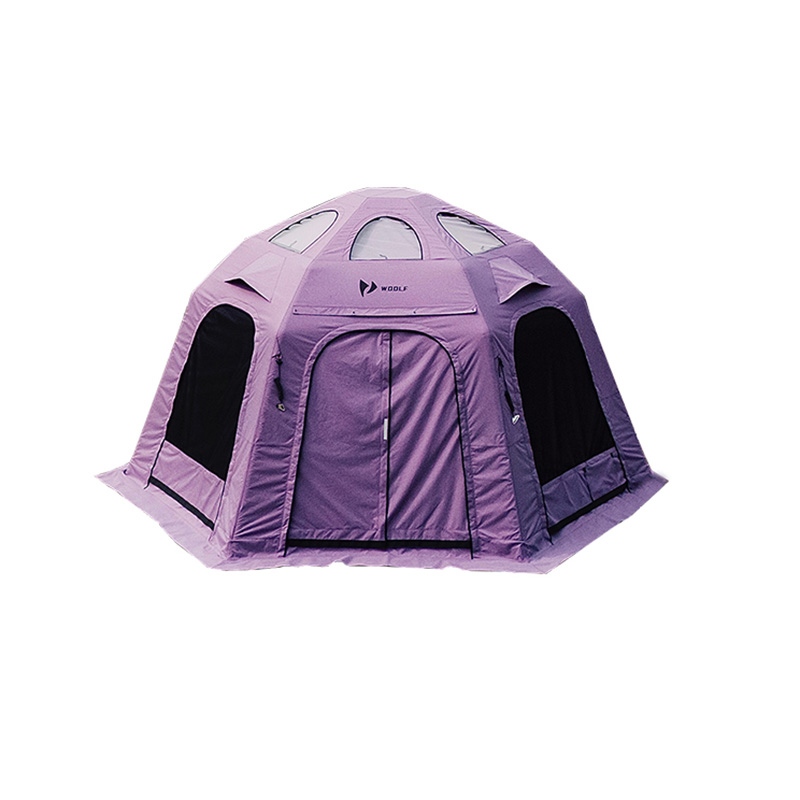 Bolvormige opblaasbare tent