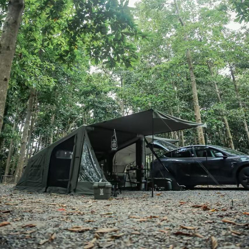 Opblaasbare tent kamperen Outdoor Militaire stijl