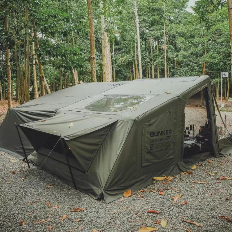 Opblaasbare tent kamperen Outdoor Militaire stijl