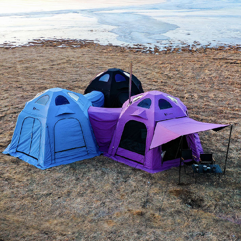 Bolvormige opblaasbare tent