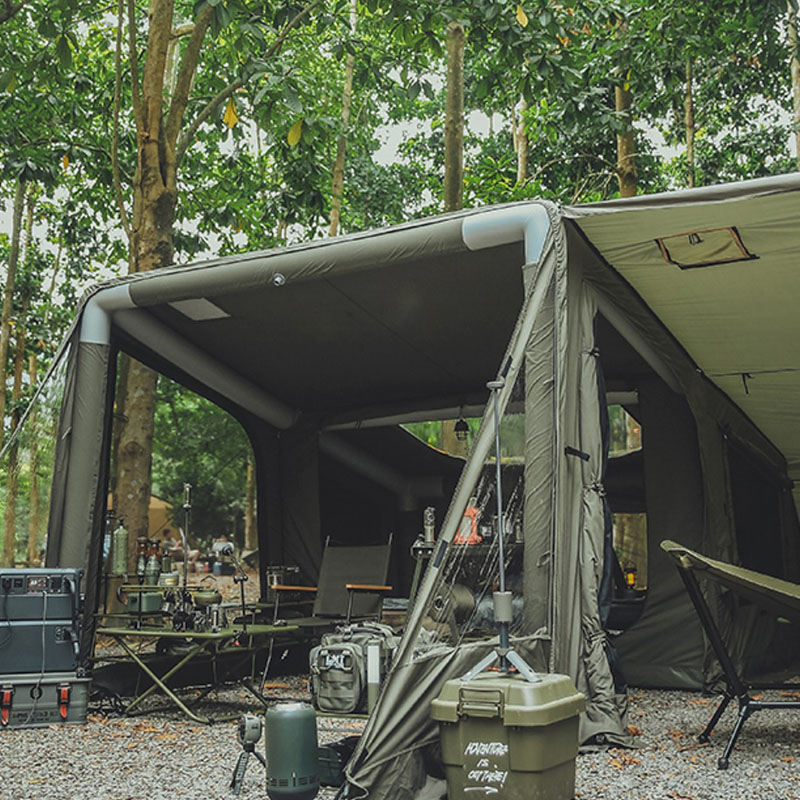 Opblaasbare tent kamperen Outdoor Militaire stijl