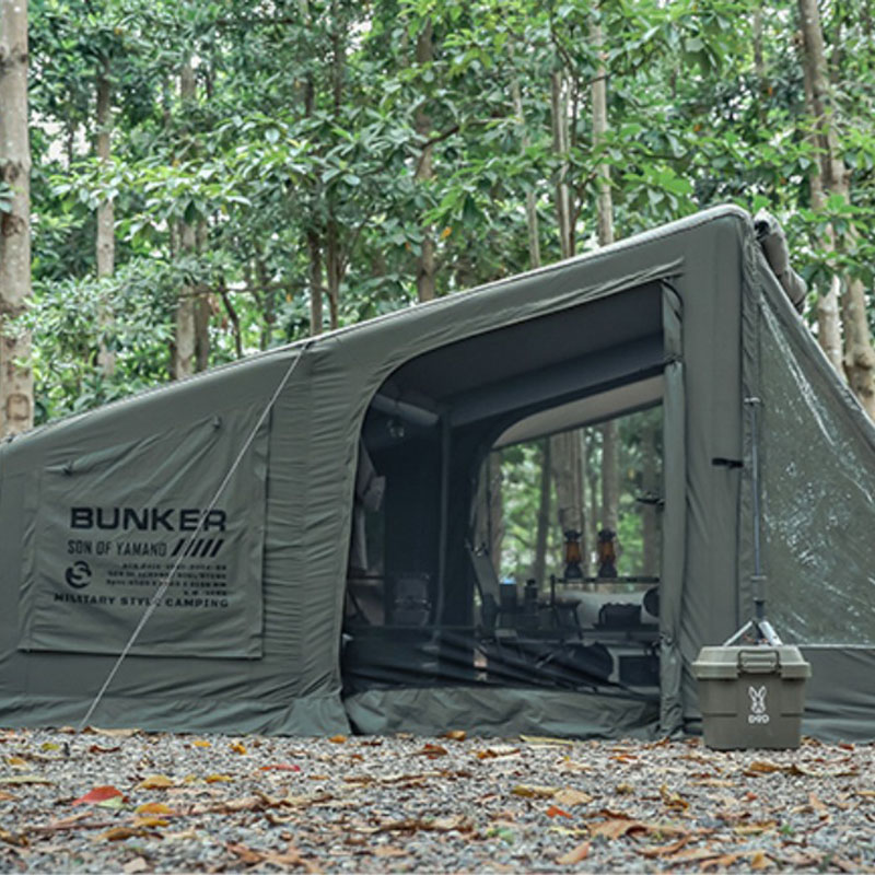 Opblaasbare tent kamperen Outdoor Militaire stijl