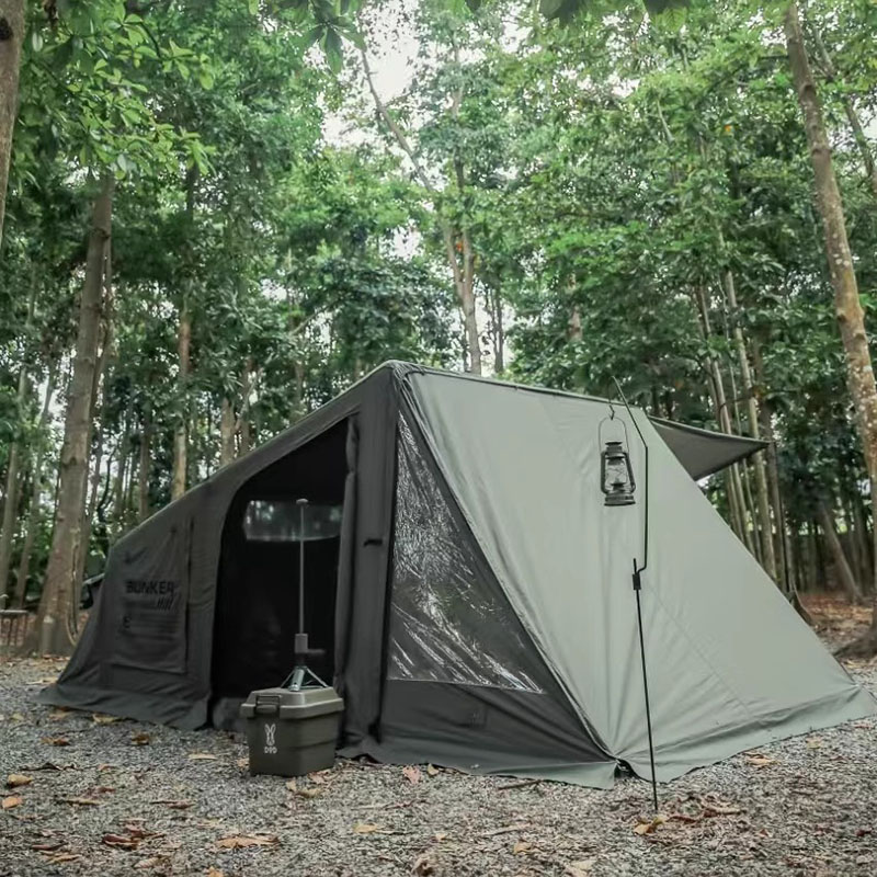 Opblaasbare tent kamperen Outdoor Militaire stijl