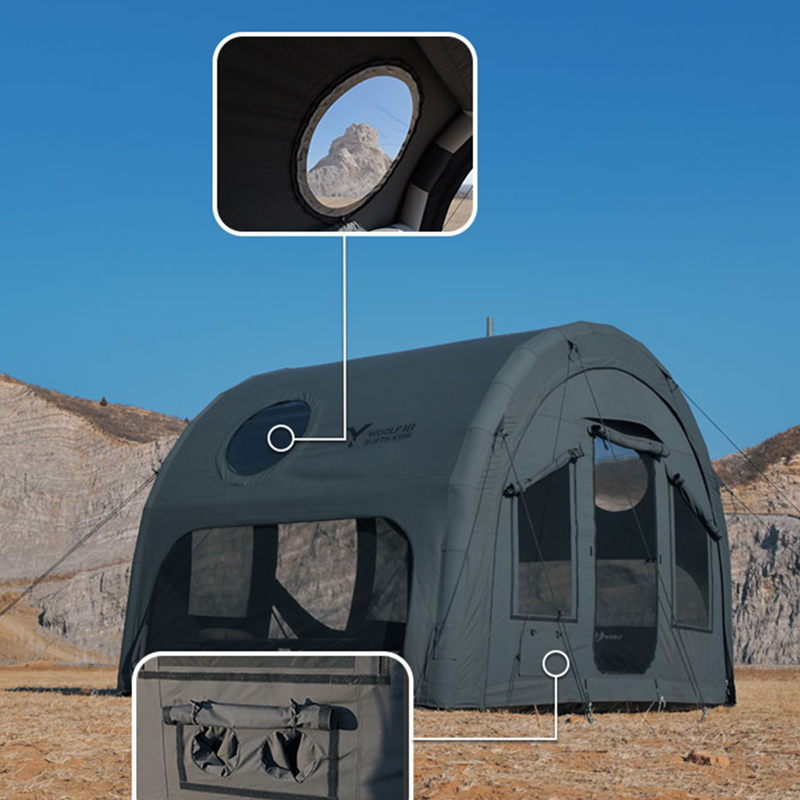 Opblaasbare tunneltent