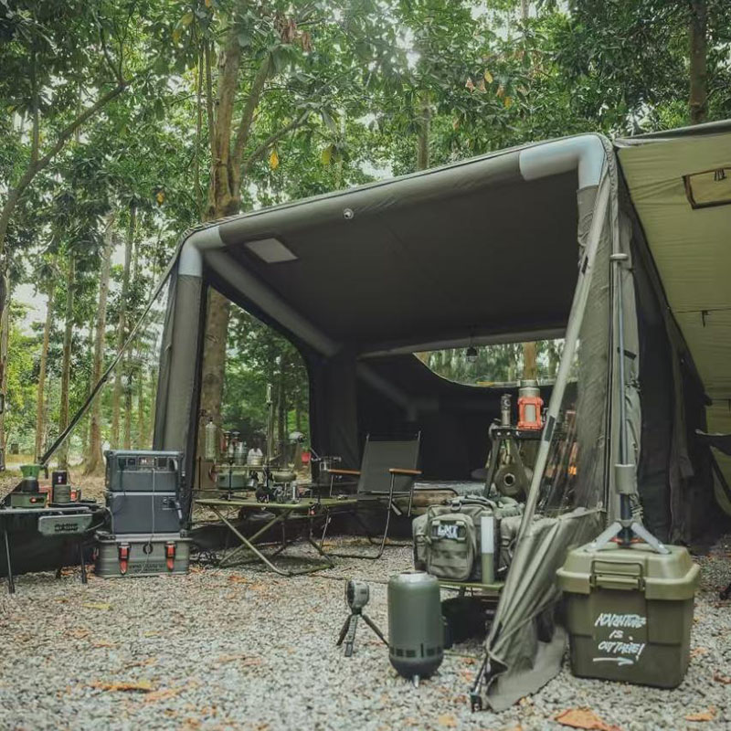 Opblaasbare tent kamperen Outdoor Militaire stijl